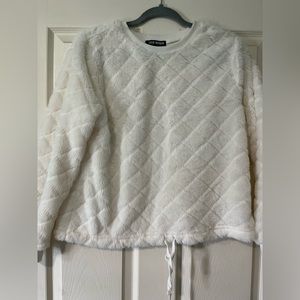 Fluffy White Sweater